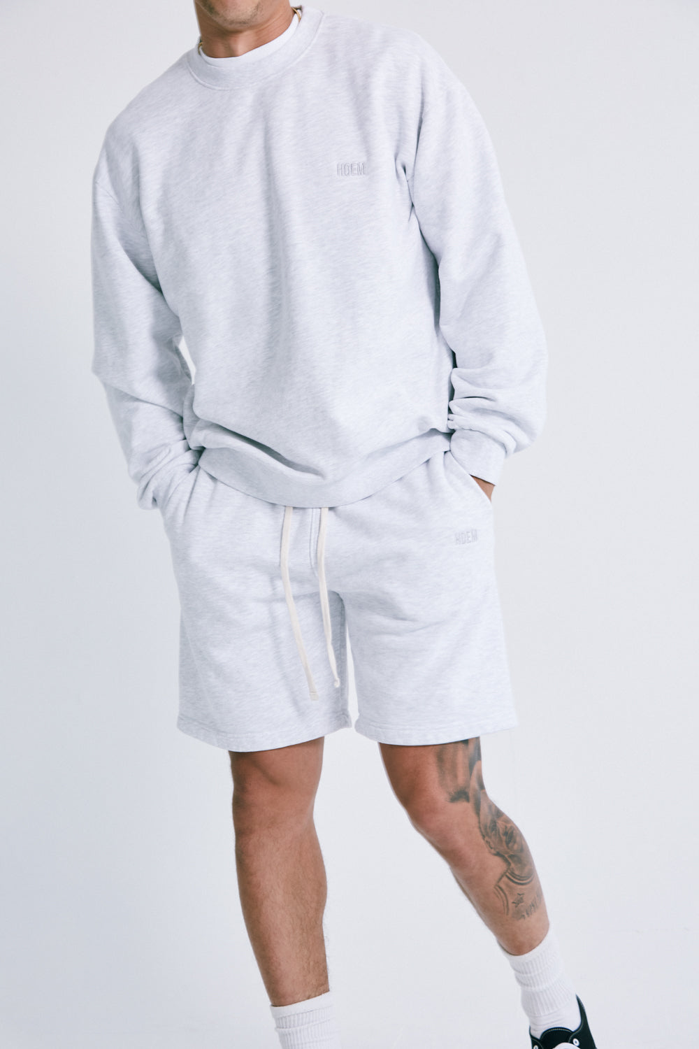 The Everyday Crewneck in Ash Grey
