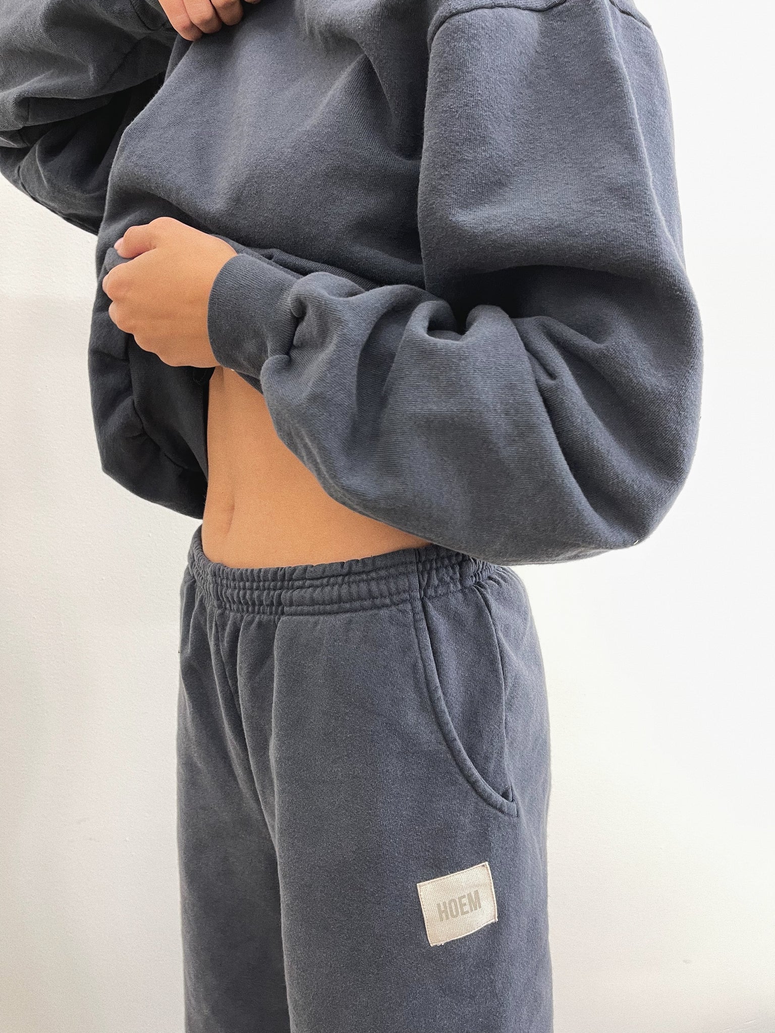 Fleece Crewneck in Moonlight