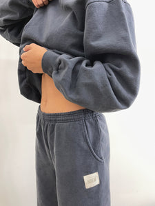 Fleece Crewneck in Moonlight